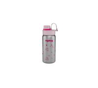 ergobag Borraccia acciaio inox con diversi motivi per bambini, 500ml, senza BPA, a prova di perdite, facile da pulire Glittery - Pink