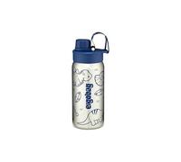 ergobag Borraccia in acciaio inox con diversi motivi per bambini, 500 ml, senza BPA, a prova di perdite, facile da pulire, blu - blu