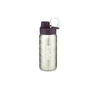 ergobag Borraccia in acciaio inox con diversi motivi per bambini, 500 ml, senza BPA, a prova di perdite, facile da pulire, viola - viola