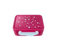 ergobag Contenitore per il pranzo con divisorio, senza BPA, lavabile in lavastoviglie, motivo: stelline, colore: rosa