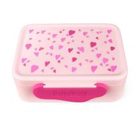 ergobag Contenitore per il pranzo con divisorio, senza BPA, lavabile in lavastoviglie, con cuori, colore: rosa