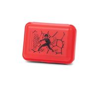 ergobag Contenitore per il pranzo con motivo e scomparto separatore, senza BPA, lavabile in lavastoviglie, robusto, adatto ai bambini, Eroe soprannaturale - Rosso, taglia unica, Classico
