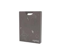 ergobag Contenitore per quaderni DIN A4 con maniglia per più ordine nello zaino, trasparente e stabile Supereroe - Nero