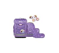 ergobag cubo light set zaino scolastico ergonomico, extra leggero, set da 5 pezzi, 860 g