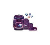 ergobag cubo - Set per la scuola da 5 pezzi, PEARL -Viola