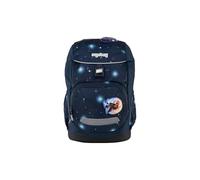 ergobag flex zaino per la scuola elementare, flessibile, ergonomico, leggero, 23 litri, per bambine e bambini AtmosBear - Blu scuro