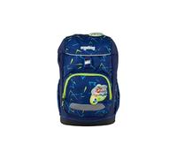 ergobag flex zaino per la scuola elementare, flessibile, ergonomico, leggero, 23 litri, per bambine e bambini Front Runbear - Blu scuro