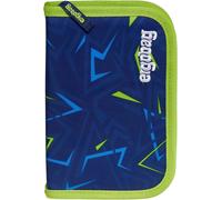 ergobag Astuccio rigido Set da 22 pezzi, matite colorate Lyra, scomparto per orario, scomparto per monete, righello Front RunBear - Blu scuro