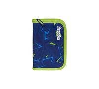 ergobag Lyra - Set di 22 matite colorate, scomparto per monete, righello in pizzo, colore: blu scuro
