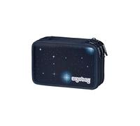 ergobag Astuccio maxi set da 40 pezzi, matite colorate e pennarelli Lyra, scomparto per monete, righello, forbici AtmosBear - Blu scuro