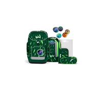 ergobag maxi set 6-teilig, ergonomischer Schulrucksack, Vorgänger-Kollektion, Grundschule, ideal für große Kinder ab der 1. Klasse Beartastic - Verde