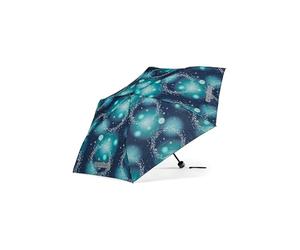 ergobag Ombrello da cartella per bambini, ultraleggero e piccolo con tasca, Ø90 cm Space TravelBear - Blu scuro