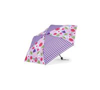 ergobag Ombrello Ombrello da cartella per bambini, ultraleggero e piccolo con tasca, Ø90 cm Flower PowBear - Lilla