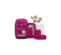 ergobag pack set zaino scolastico ergonomico, zainetto scuola flessibile 6 pezzi prima elementare