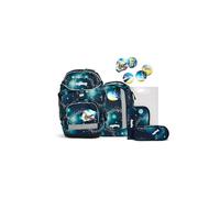 ergobag pack set zaino ergonomico per la scuola flessibile 6 pezzi prima elementare Space TravelBear - Blu scuro
