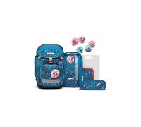ergobag pack set zaino scolastico ergonomico, zainetto scuola flessibile 6 pezzi prima elementare Bearlegance - Petrol