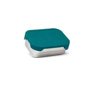 ergobag Portamerenda in acciaio inox 2er Set mit Snack-Box Edelstahl & Silikon-Deckel BPA-frei Spülmaschinenfest