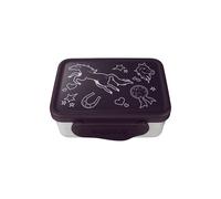 ergobag Set di portamerenda in acciaio inox con divisorio e snack box, senza BPA Viola - Lilla