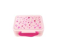Ergobag, Portapranzo con divisorio, senza BPA, lavabile in lavastoviglie, a forma di cuore - Rosa
