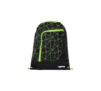 ergobag Prime Gym Bag practica Sacca Sportiva, 11 litro, può Essere fissato allo Zaino, con Tasca Frontale CyBear Race - Nero