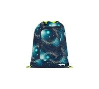 ergobag Prime School Bag practica Sacca Sportiva, 11 litro, può Essere fissato allo Zaino, con Tasca Frontale Space TravelBear - Blu Scuro