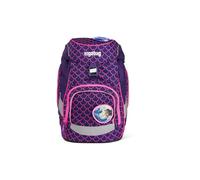 ergobag prime zaini zaino scolastico ergonomico per bambini, scuola elementare, Set di zaini da 4 pezzi, 20 litro, 1100g Pearl DiveBear - Lilla