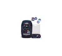ergobag prime zaini zaino scolastico ergonomico per bambini, scuola elementare, Set di zaini da 4 pezzi, 20 litro, 1100g WinterwonBearland - Lilla