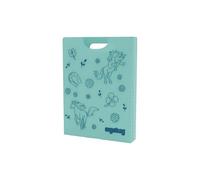 ergobag Scatola per quaderni DIN A4, con manico per un maggiore ordine nello zaino, trasparente e stabile, cavallo, menta