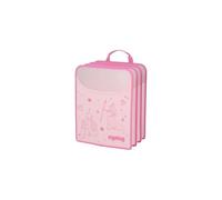 ergobag Scatola per quaderni Regina, rosa | Con manico per un maggiore ordine nello zaino, trasparente e stabile per proteggere quaderni e documenti in formato DIN A4