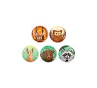 ergobag Set di con motivo mondo a tema, superfici in, Animali della foresta -, taglia unica, Casual