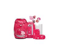 ergobag Set di zaini ergonomici per la scuola, collezione precedente, flessibile, 6 pezzi, Cinbärella - Rosa, taglia unica, Set per la scuola