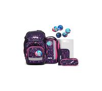 ergobag Set di zaini per la scuola 6 pezzi, compreso il set di klettie