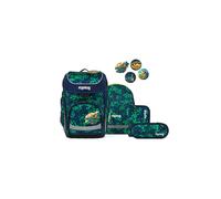 ergobag Set di zaini scolastici CUBO ergonomico classico 5 pezzi prima elementare benzina