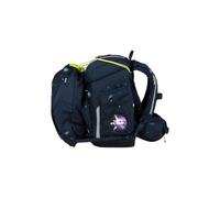 ergobag set zaino scolastico cubo set AtmosBear - Blu scuro | Zaino scolastico ergonomico in set classico da 5 pezzi, ideale per la prima elementare e la scuola quotidiana