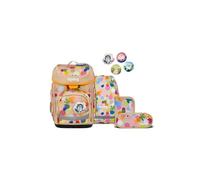 ergobag set zaino scolastico cubo set FlowBear World - Beige
