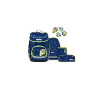 ergobag set zaino scolastico cubo set Front Runbear - Blu scuro