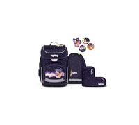 ergobag set zaino scolastico cubo set StargazBear - Lilla