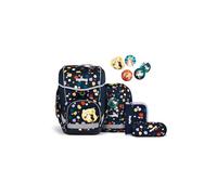 ergobag set zaino scolastico cubo set | Zaino scolastico ergonomico in set classico da 5 pezzi, ideale per la prima elementare e la scuola quotidiana
