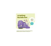 ergobag set zaino scolastico maxi Set Bundle PonyBearadise - Lavanda | Set da 7 pezzi con zaino scolastico ergonomico AW25/26, ideale per bambini di corporatura più grande dalla prima elementare