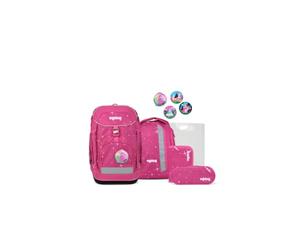 ergobag set zaino scolastico maxi set | Set da 6 pezzi con zaino scolastico ergonomico, ideale per bambini di corporatura più grande a partire dalla prima elementare