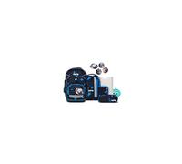 ergobag set zaino scolastico pack Set Bundle Crime HuntBear - Blu scuro
