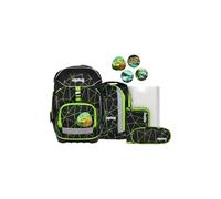 ergobag pack set zaino ergonomico per la scuola flessibile 6 pezzi prima elementare CyBear Race - Nero