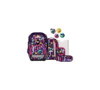 ergobag pack set zaino ergonomico per la scuola flessibile 6 pezzi prima elementare JungleBear - Lilla