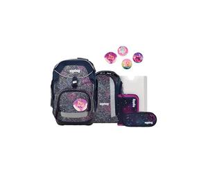 ergobag set zaino scolastico pack set | Zaino scolastico ergonomico, set flessibile da 6 pezzi per la prima ella scuola primaria, per bambine e bambini