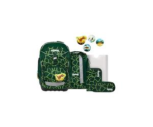 ergobag set zaino scolastico pack set | Zaino scolastico ergonomico, set flessibile da 6 pezzi per la prima ella scuola primaria, per bambine e bambini
