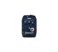 ergobag flex zaino per la scuola elementare, flessibile, ergonomico, leggero, 23 litri, per bambine e bambini AtmosBear - Blu scuro