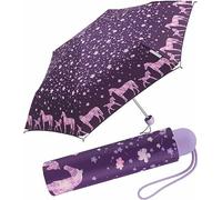 Ergobrella Ombrello tascabile per bambini con elementi riflettenti, Ponylove, 89 cm, Moderno