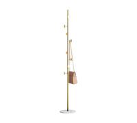 Ergocar Appendiabiti, 8 Ganci Metallici, Staffe Per Appendiabiti Da Ingresso e Un Attaccapanni Con Base In Marmo, Utilizzato Per Alberi Per Giacche, Cappelli, Borse, Fasce