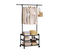 Ergocar Appendiabiti Da Stoccaggio Con Gancio Metallico Con Rack Multistrato Design Multifunzionale Mobile a 360 ° e Stabile Adatto Per Camera Da Letto, Soggiorno e Portico