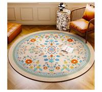 Ergocar Bomisian Style Round Carpet Retro Carpet Ultra-Sottile Morbido Antiscivolo Lavabile Adatto Per Camera Da Letto, Ingresso, Sala Da Pranzo, Dormitorio Per Famiglie